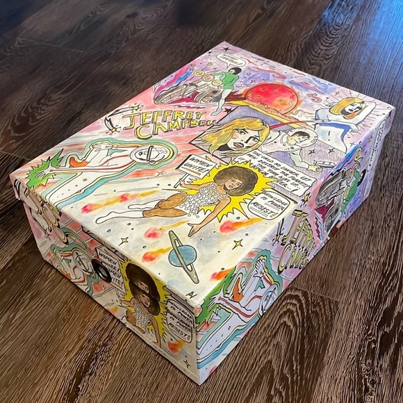 🖤Nwt Jeffrey Campbell Devis bolo greek straps Sandals in Black noir leat… - Picture 4 of 10